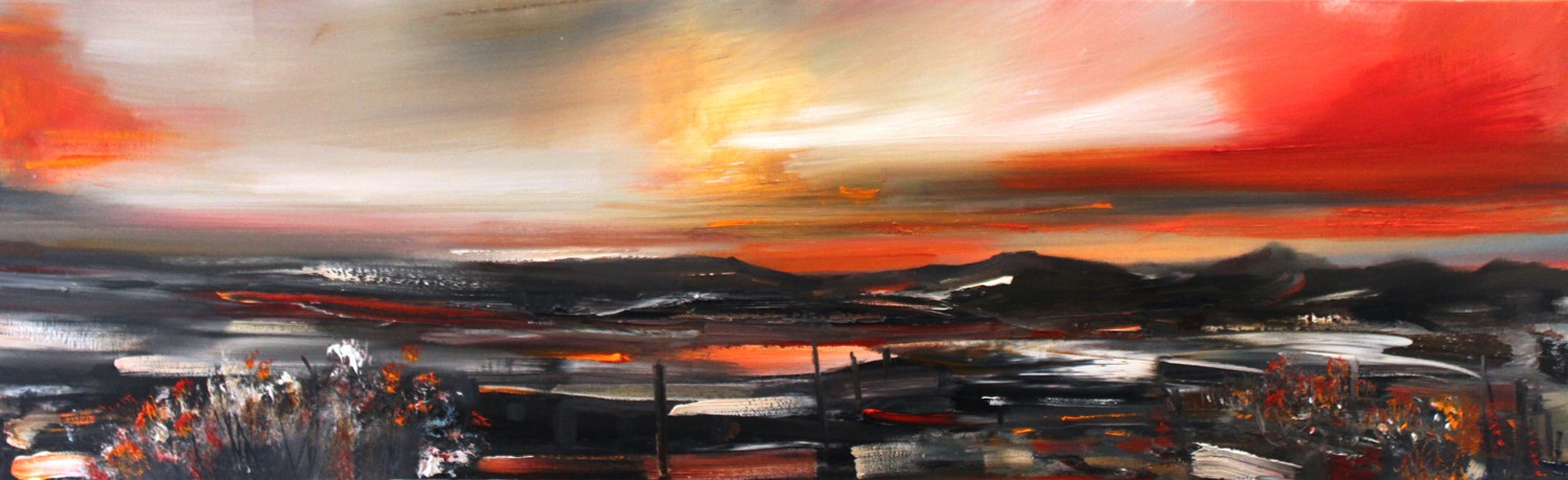 'Hills at Dusk' by artist Rosanne Barr